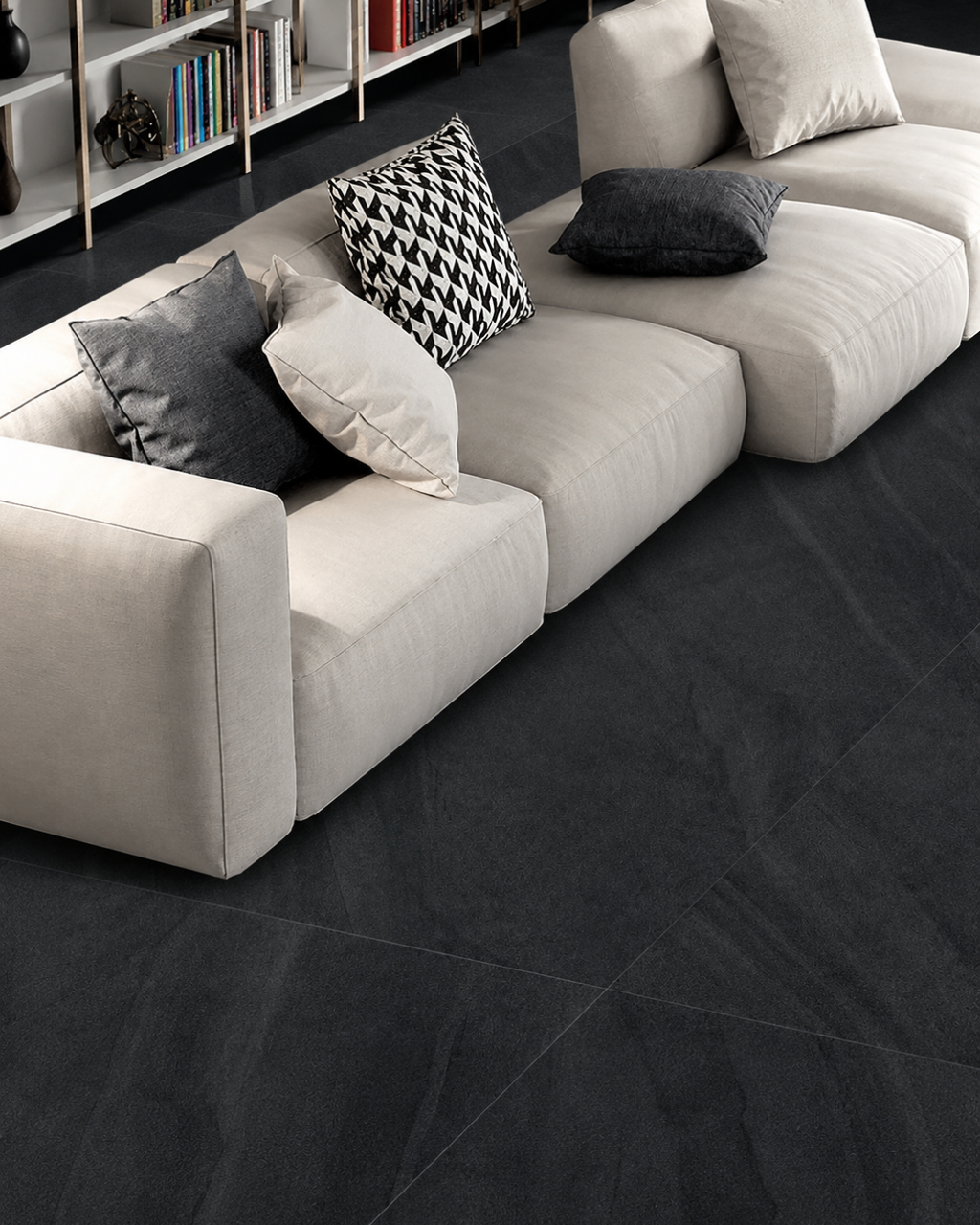 Porcelanato Dark Grey Granillado 60x120