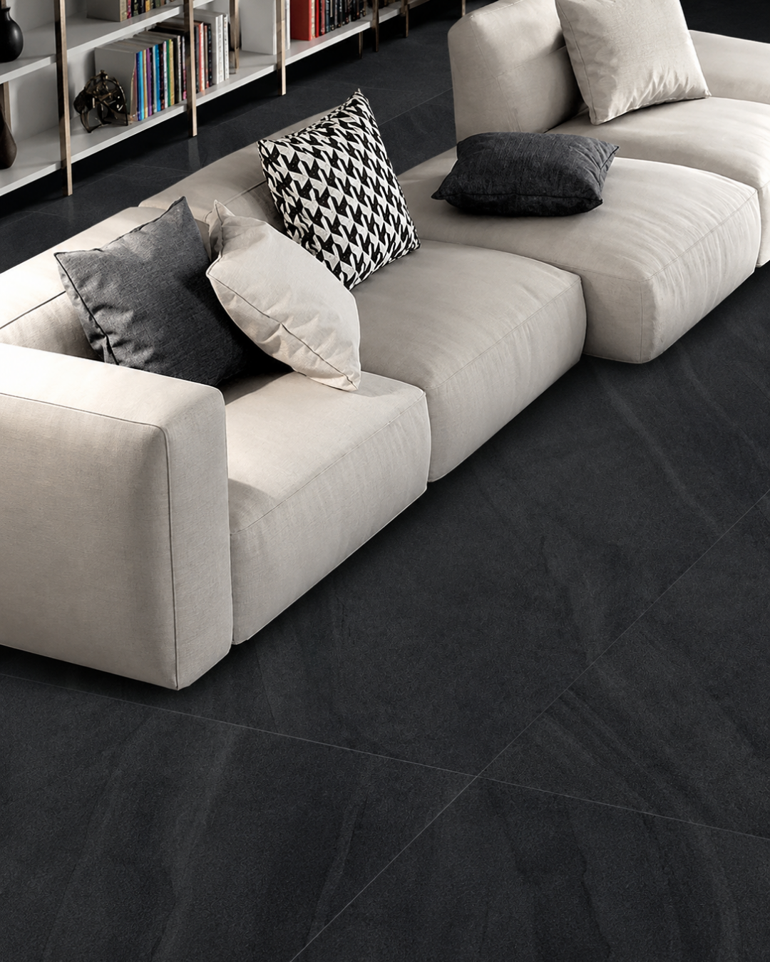 Porcelanato Dark Grey Granillado 60x120