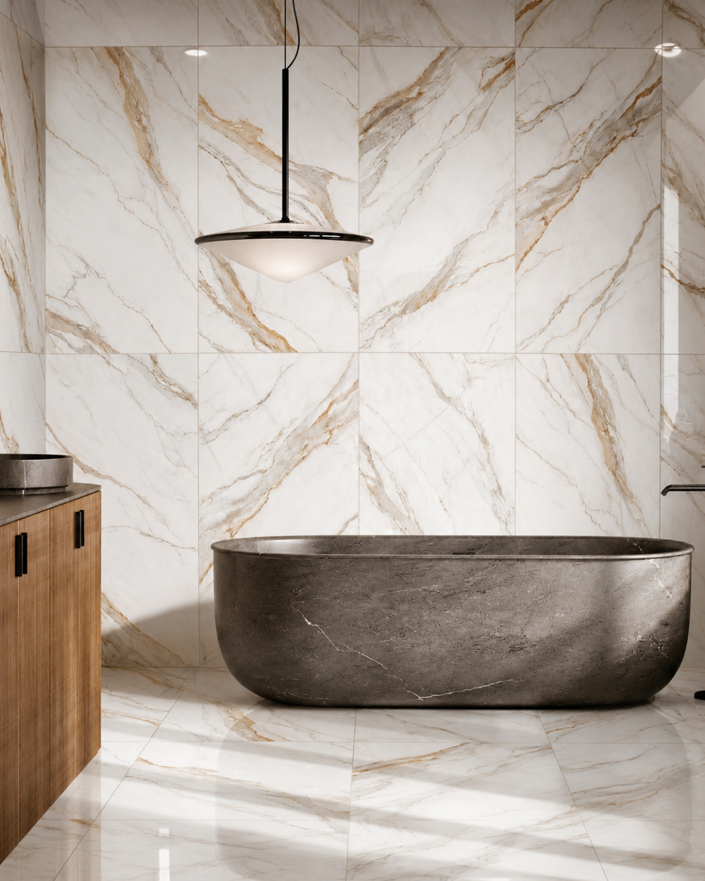 Porcelanato Carrara Gold Brillado 60x120