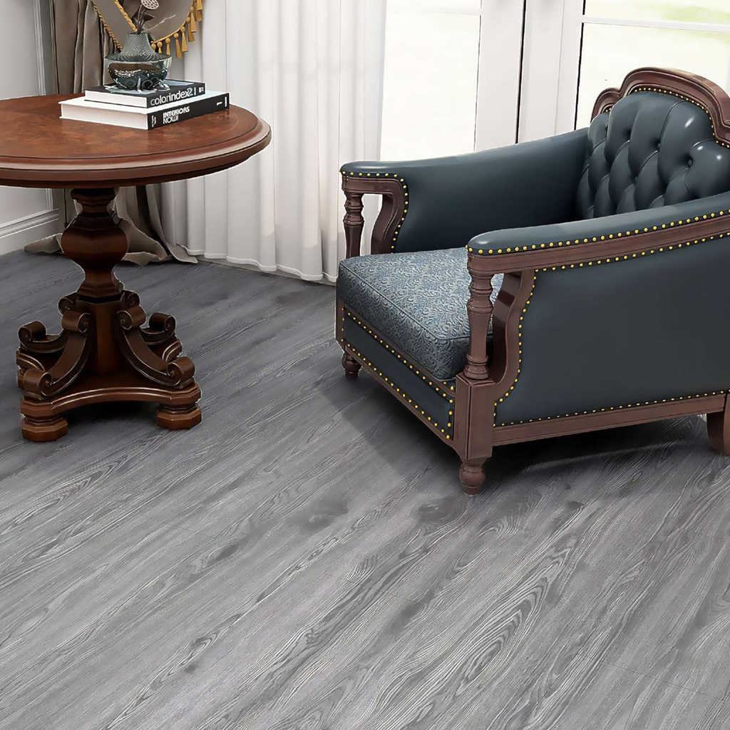 Piso SPC Madera Gris