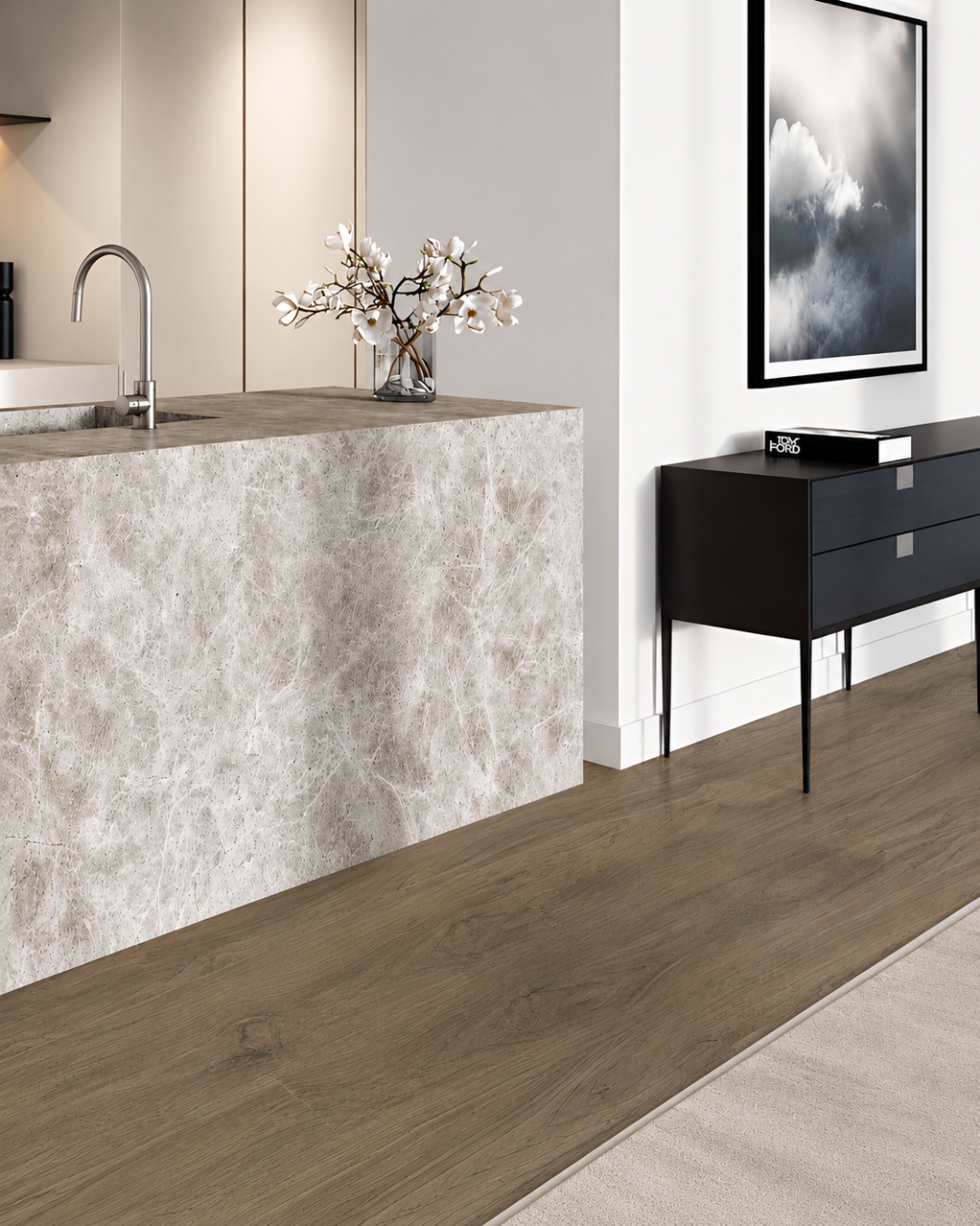 Porcelanato Hausen Natural Tipo Madera 19x120