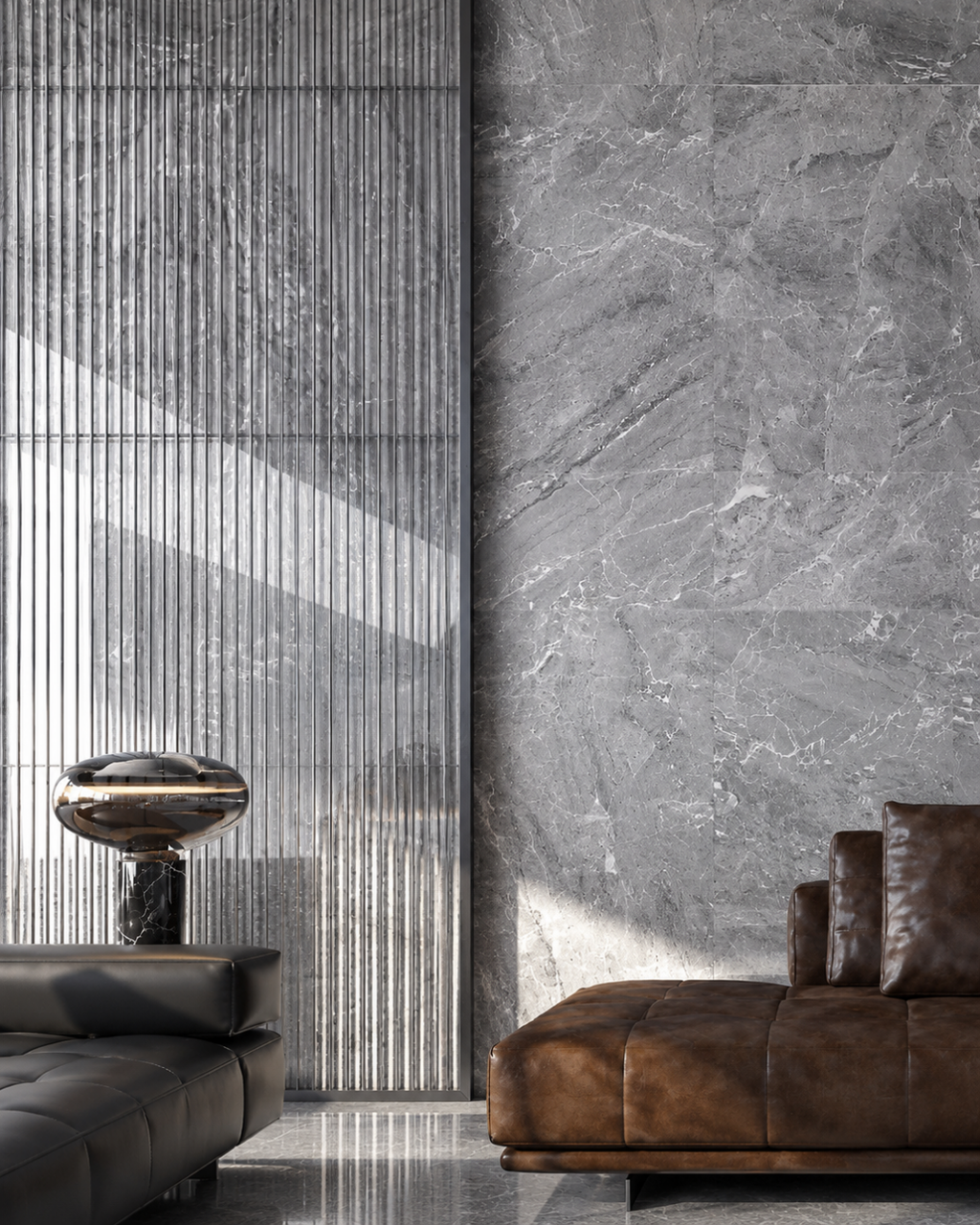 Porcelanato Orizaba Gris Brillado 60x120