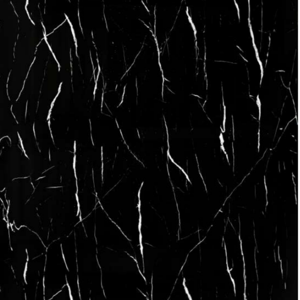 Placa Tipo Mármol PVC Negro Marquina