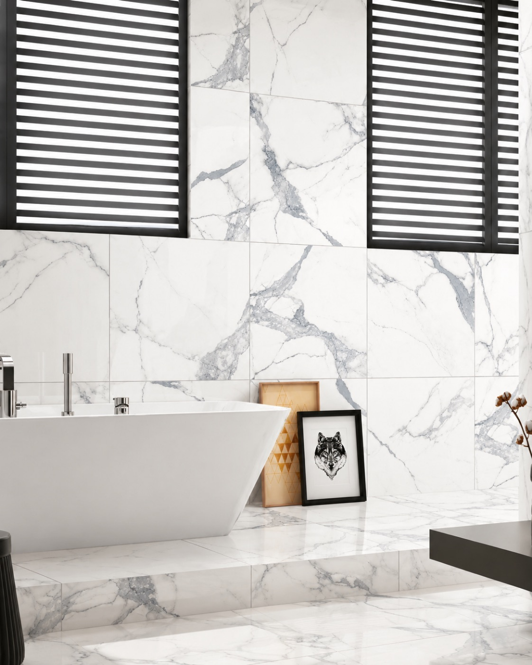 Porcelanato Grecia Blanco Brillado 60x60