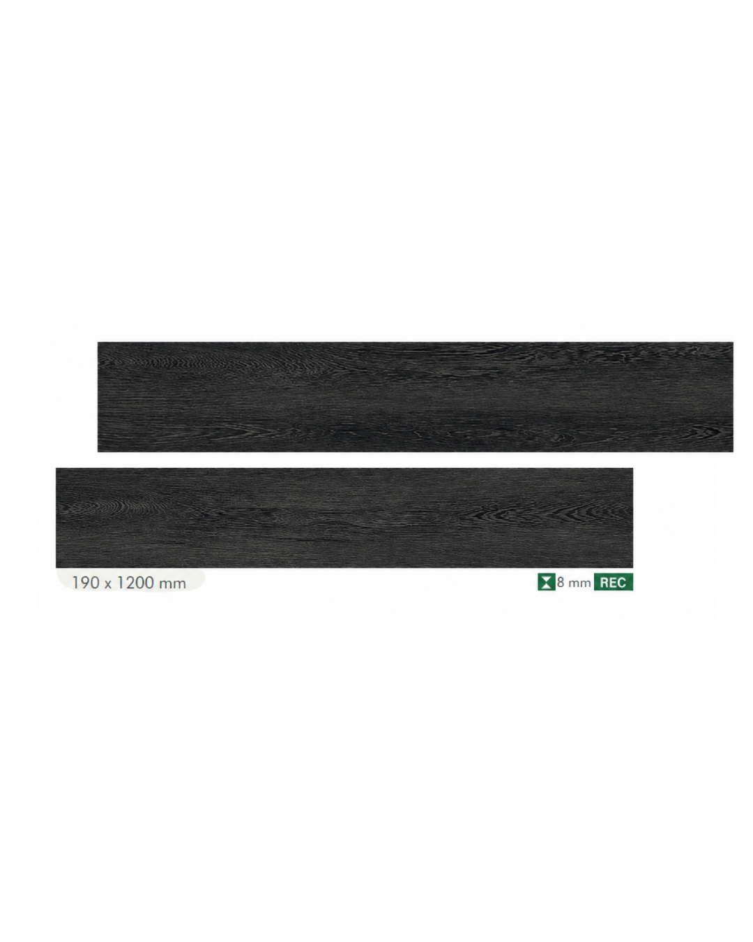 Porcelanato Gordes Negro Tipo Madera 19x120