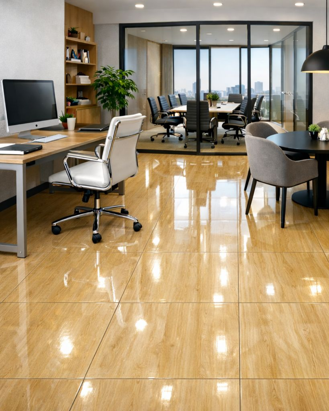 Porcelanato Pori Beige Brillado 60x60