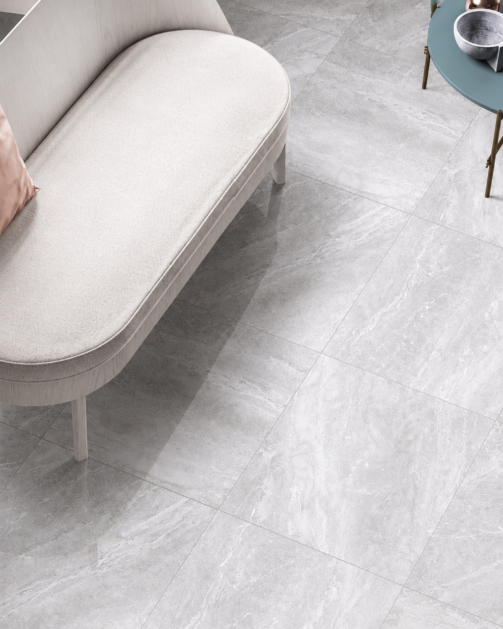 Porcelanato Lille Gris Cl Brillado 60x60