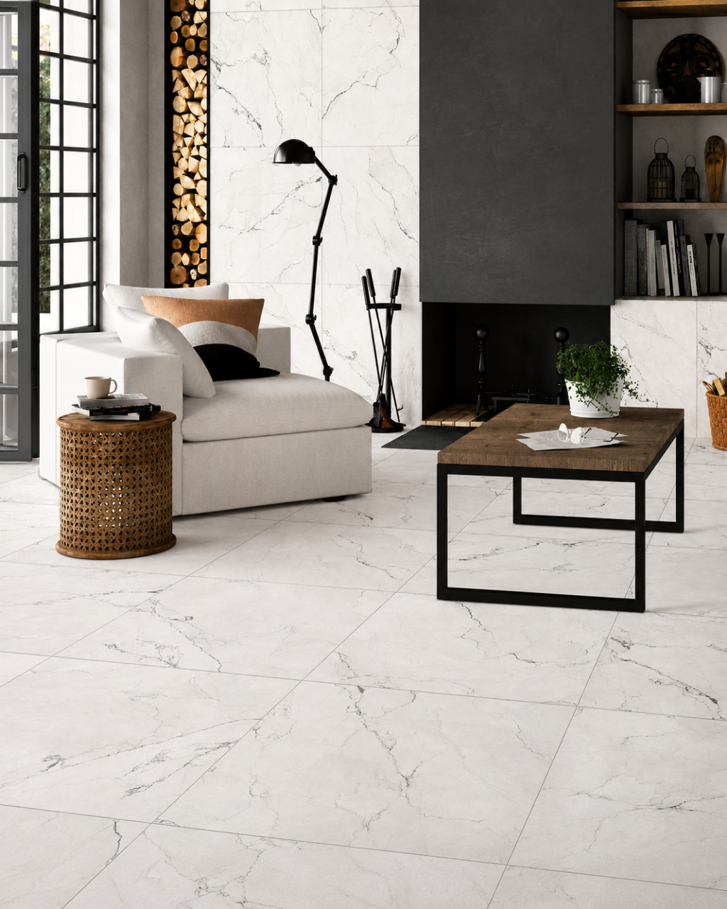 Porcelanato Camus Bianco Mate 60x60